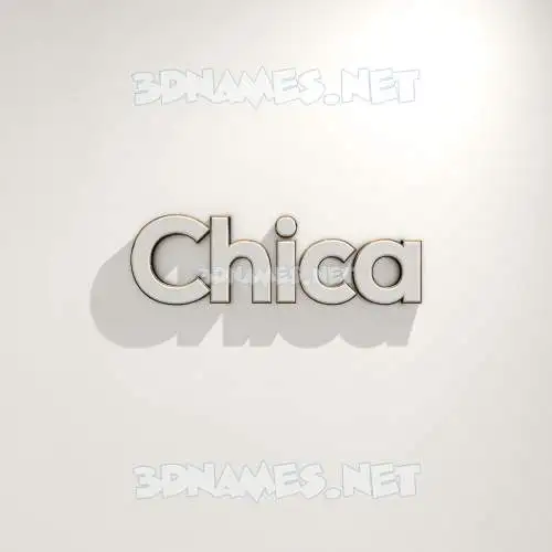 chica in White Logo Warm style - 3D name wallpaper chica in White Logo Warm style - 3D name wallpaper