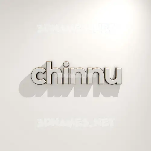 chinnu in White Logo Warm style - 3D name wallpaper