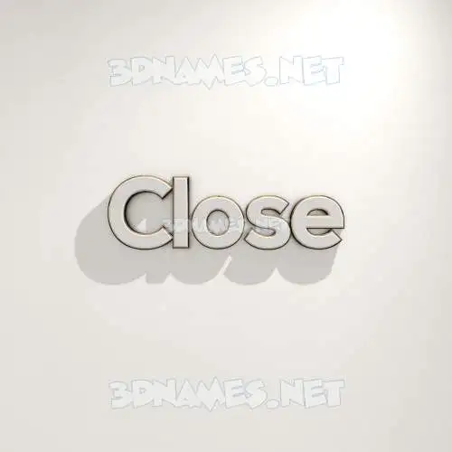 close in White Logo Warm style - 3D name wallpaper close in White Logo Warm style - 3D name wallpaper