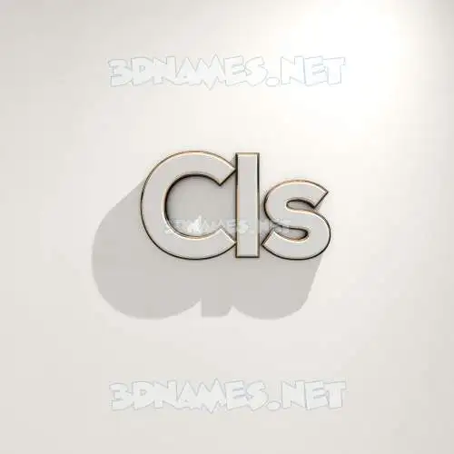 cls in White Logo Warm style - 3D name wallpaper cls in White Logo Warm style - 3D name wallpaper