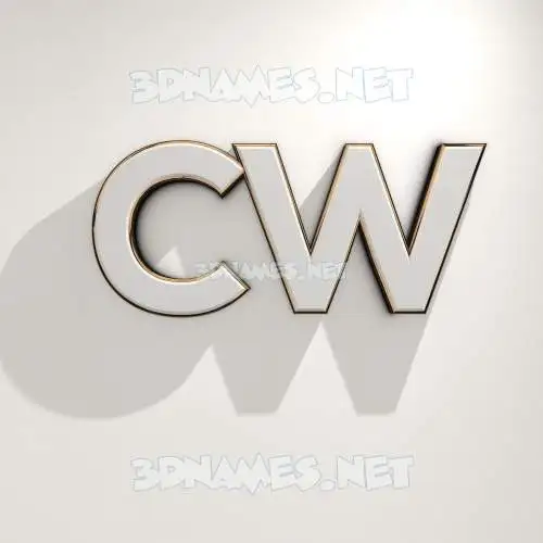 cw in White Logo Warm style - 3D name wallpaper cw in White Logo Warm style - 3D name wallpaper