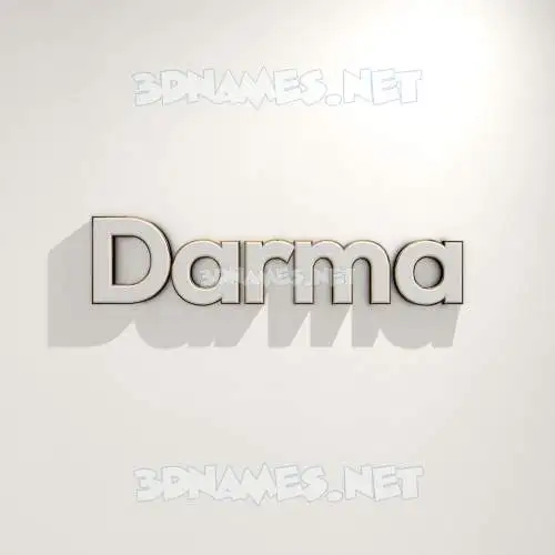 darma in White Logo Warm style - 3D name wallpaper darma in White Logo Warm style - 3D name wallpaper