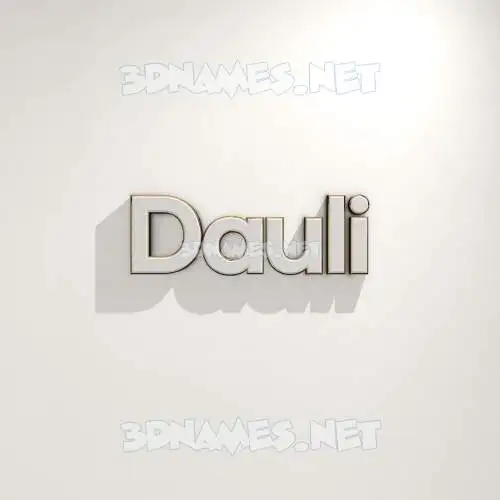 dauli in White Logo Warm style - 3D name wallpaper dauli in White Logo Warm style - 3D name wallpaper