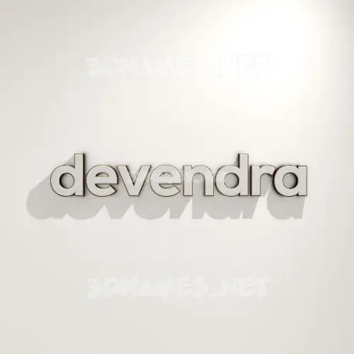 devendra in White Logo Warm style - 3D name wallpaper