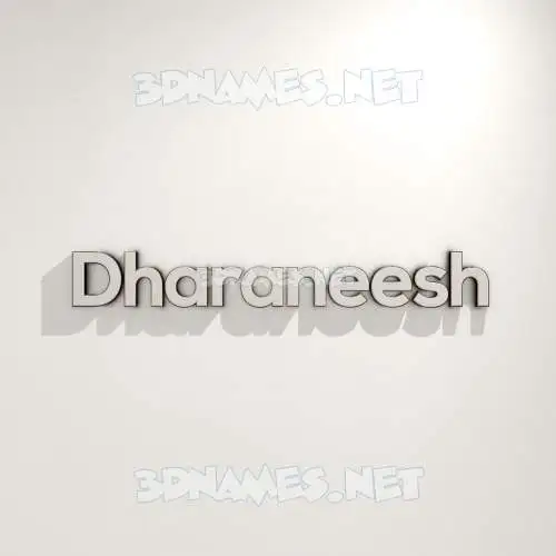 dharaneesh in White Logo Warm style - 3D name wallpaper