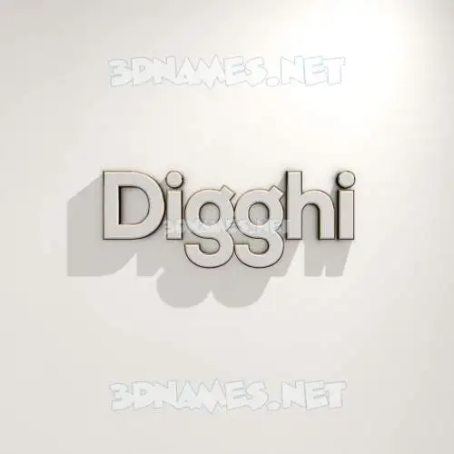digghi in White Logo Warm style - 3D name wallpaper digghi in White Logo Warm style - 3D name wallpaper