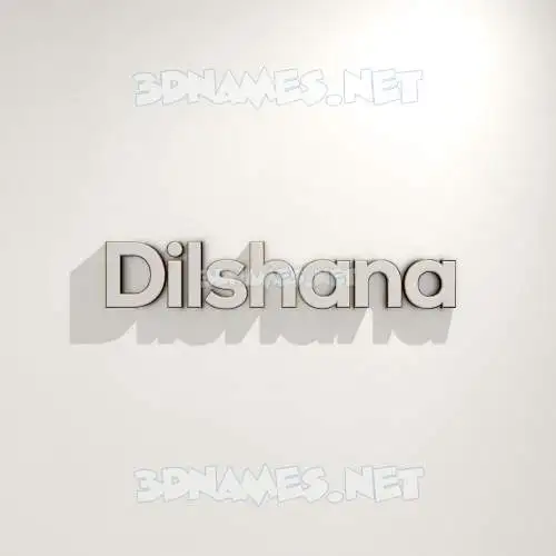 dilshana in White Logo Warm style - 3D name wallpaper