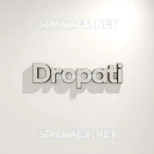 dropati in White Logo Warm style - 3D name wallpaper dropati in White Logo Warm style - 3D name wallpaper