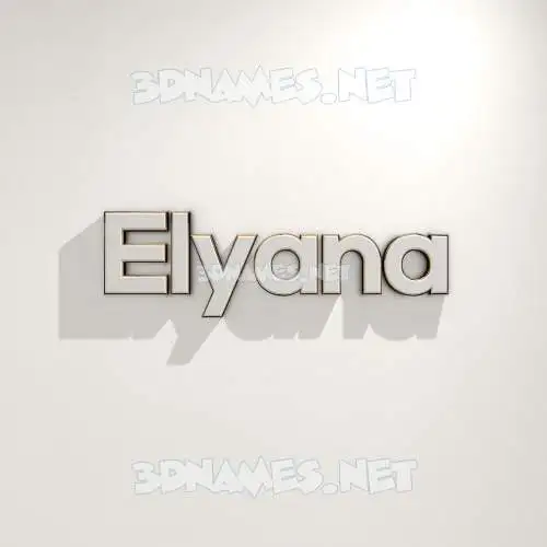 elyana in White Logo Warm style - 3D name wallpaper elyana in White Logo Warm style - 3D name wallpaper