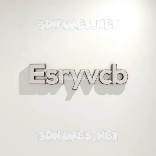 esryvcb in White Logo Warm style - 3D name wallpaper esryvcb in White Logo Warm style - 3D name wallpaper