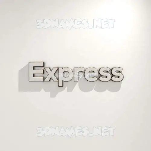 express in White Logo Warm style - 3D name wallpaper express in White Logo Warm style - 3D name wallpaper