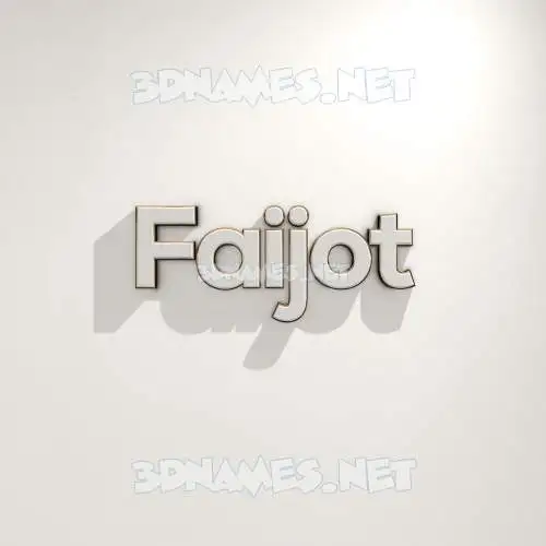 faijot in White Logo Warm style - 3D name wallpaper faijot in White Logo Warm style - 3D name wallpaper
