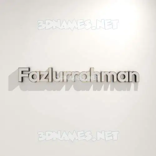 fazlurrahman in White Logo Warm style - 3D name wallpaper