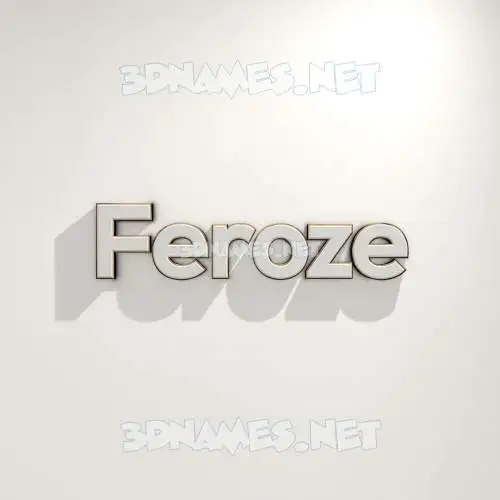 feroze in White Logo Warm style - 3D name wallpaper feroze in White Logo Warm style - 3D name wallpaper