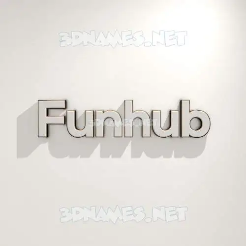 funhub in White Logo Warm style - 3D name wallpaper funhub in White Logo Warm style - 3D name wallpaper