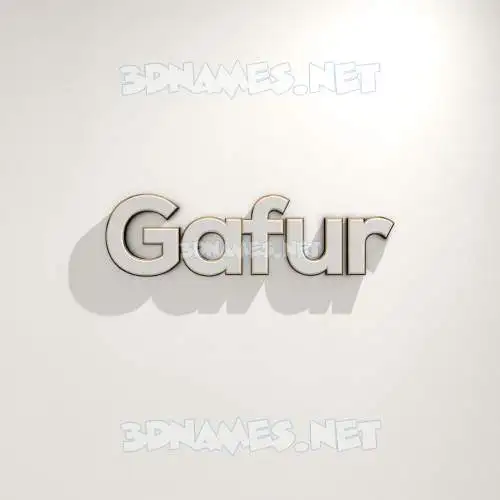 gafur in White Logo Warm style - 3D name wallpaper gafur in White Logo Warm style - 3D name wallpaper