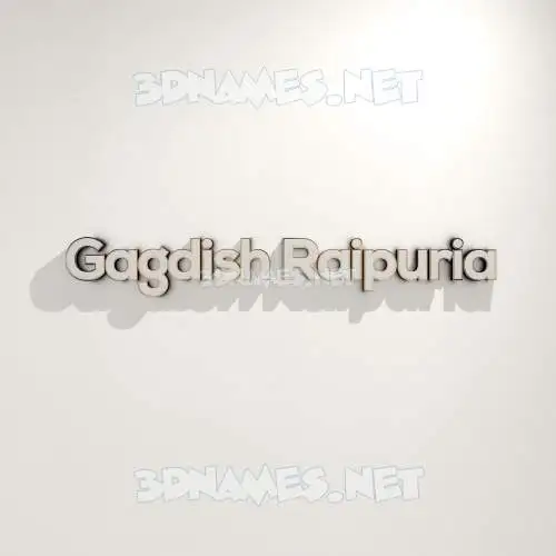 gagdish raipuria in White Logo Warm style - 3D name wallpaper gagdish raipuria in White Logo Warm style - 3D name wallpaper