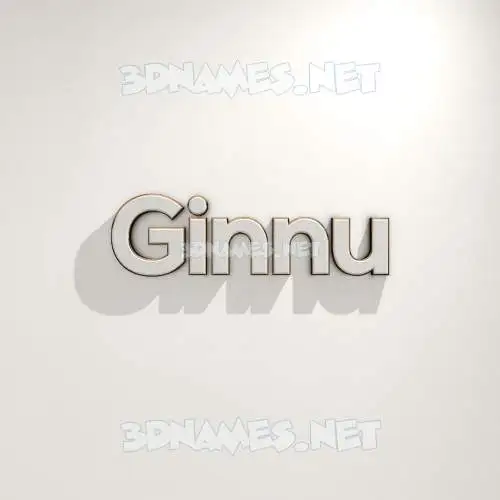 ginnu in White Logo Warm style - 3D name wallpaper ginnu in White Logo Warm style - 3D name wallpaper