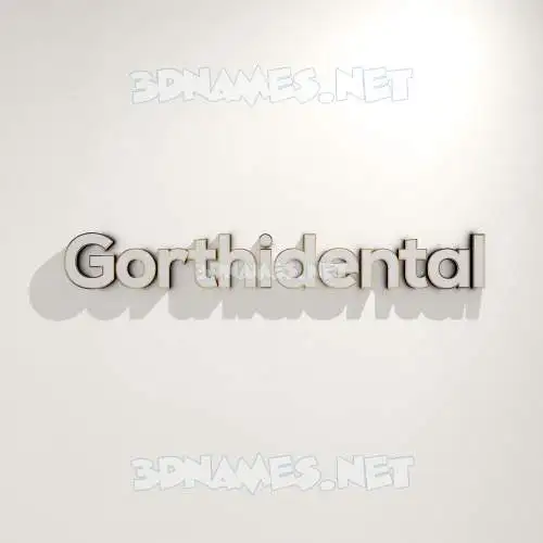gorthidental in White Logo Warm style - 3D name wallpaper gorthidental in White Logo Warm style - 3D name wallpaper