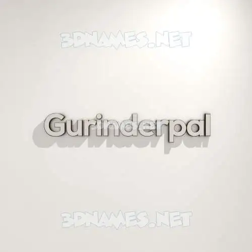 gurinderpal in White Logo Warm style - 3D name wallpaper