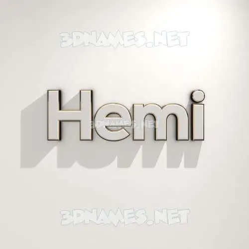 hemi in White Logo Warm style - 3D name wallpaper hemi in White Logo Warm style - 3D name wallpaper