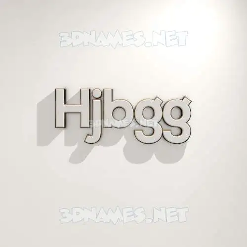 hjbgg in White Logo Warm style - 3D name wallpaper hjbgg in White Logo Warm style - 3D name wallpaper