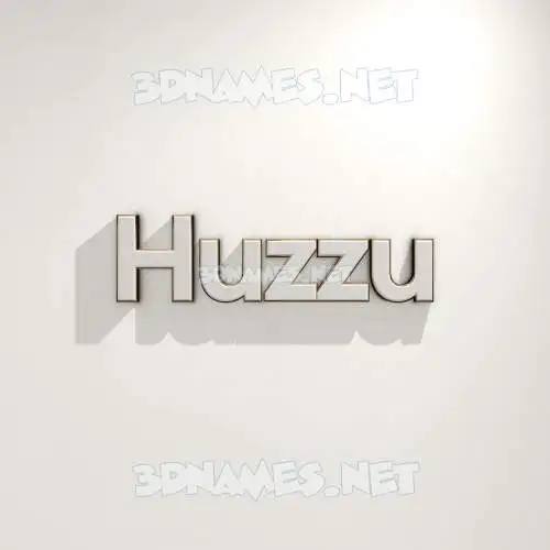 huzzu in White Logo Warm style - 3D name wallpaper huzzu in White Logo Warm style - 3D name wallpaper