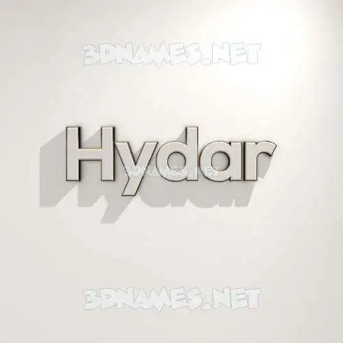 hydar in White Logo Warm style - 3D name wallpaper hydar in White Logo Warm style - 3D name wallpaper