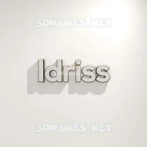 idriss in White Logo Warm style - 3D name wallpaper idriss in White Logo Warm style - 3D name wallpaper