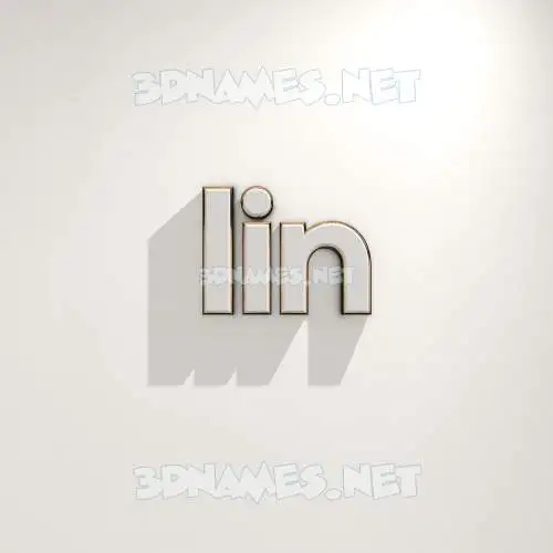 iin in White Logo Warm style - 3D name wallpaper
