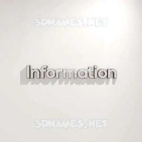 information in White Logo Warm style - 3D name wallpaper information in White Logo Warm style - 3D name wallpaper