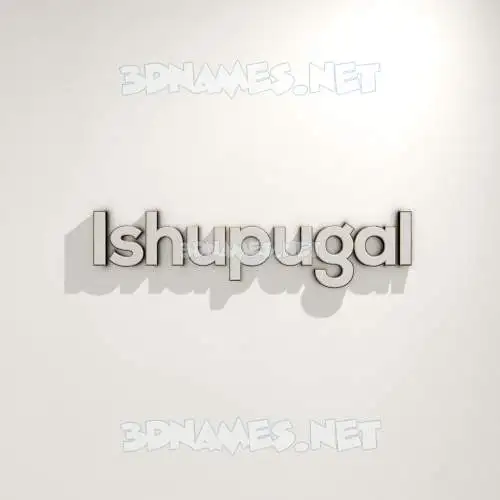 ishupugal in White Logo Warm style - 3D name wallpaper ishupugal in White Logo Warm style - 3D name wallpaper
