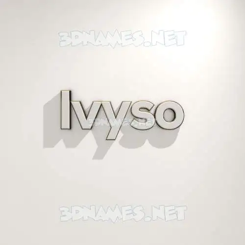 ivyso in White Logo Warm style - 3D name wallpaper ivyso in White Logo Warm style - 3D name wallpaper