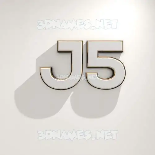 j5 in White Logo Warm style - 3D name wallpaper j5 in White Logo Warm style - 3D name wallpaper