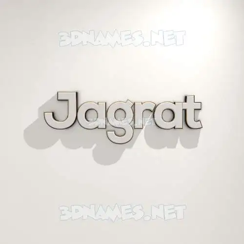 jagrat in White Logo Warm style - 3D name wallpaper