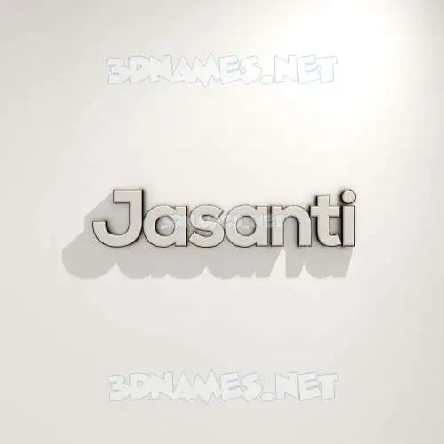 jasanti in White Logo Warm style - 3D name wallpaper jasanti in White Logo Warm style - 3D name wallpaper