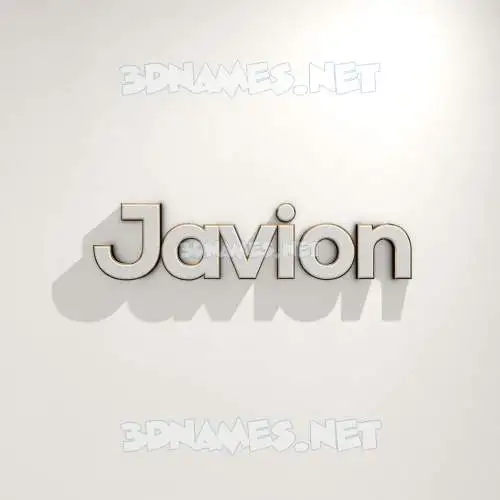 javion in White Logo Warm style - 3D name wallpaper javion in White Logo Warm style - 3D name wallpaper