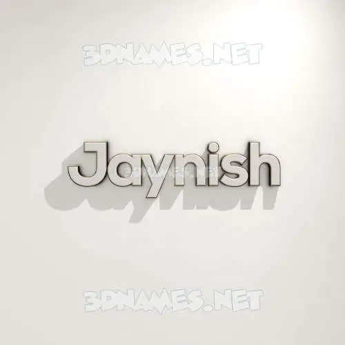 jaynish in White Logo Warm style - 3D name wallpaper