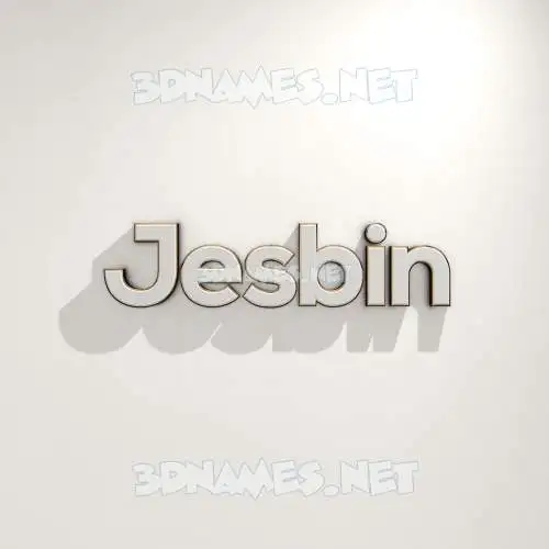 jesbin in White Logo Warm style - 3D name wallpaper jesbin in White Logo Warm style - 3D name wallpaper