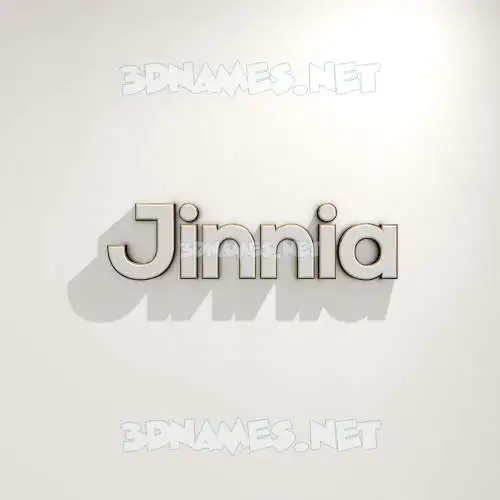 jinnia in White Logo Warm style - 3D name wallpaper jinnia in White Logo Warm style - 3D name wallpaper