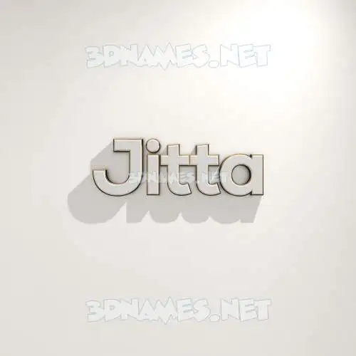 jitta in White Logo Warm style - 3D name wallpaper jitta in White Logo Warm style - 3D name wallpaper