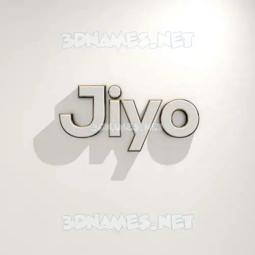 jiyo in White Logo Warm style - 3D name wallpaper