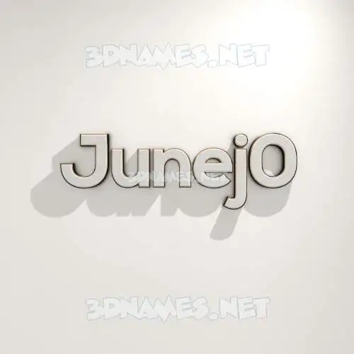 junej0 in White Logo Warm style - 3D name wallpaper junej0 in White Logo Warm style - 3D name wallpaper