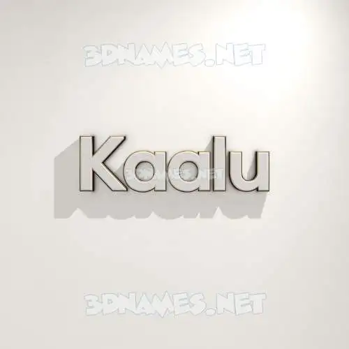 kaalu in White Logo Warm style - 3D name wallpaper kaalu in White Logo Warm style - 3D name wallpaper