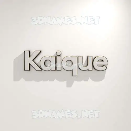 kaique in White Logo Warm style - 3D name wallpaper