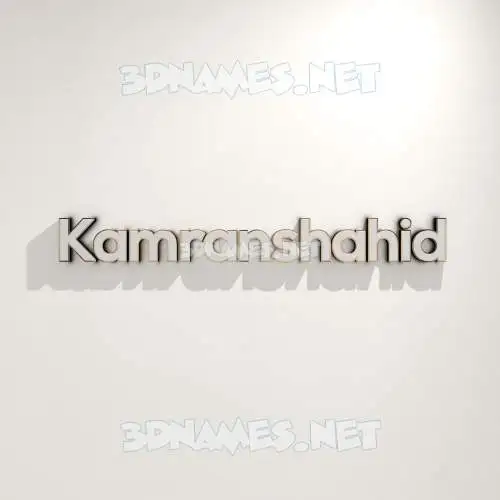 kamranshahid in White Logo Warm style - 3D name wallpaper kamranshahid in White Logo Warm style - 3D name wallpaper