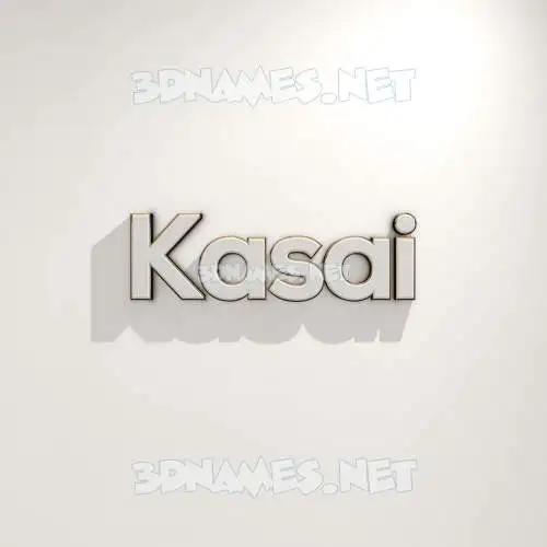 kasai in White Logo Warm style - 3D name wallpaper kasai in White Logo Warm style - 3D name wallpaper