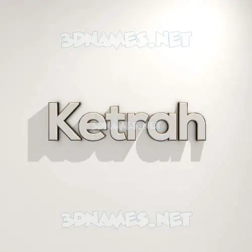 ketrah in White Logo Warm style - 3D name wallpaper ketrah in White Logo Warm style - 3D name wallpaper