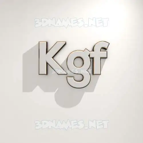 kgf in White Logo Warm style - 3D name wallpaper kgf in White Logo Warm style - 3D name wallpaper