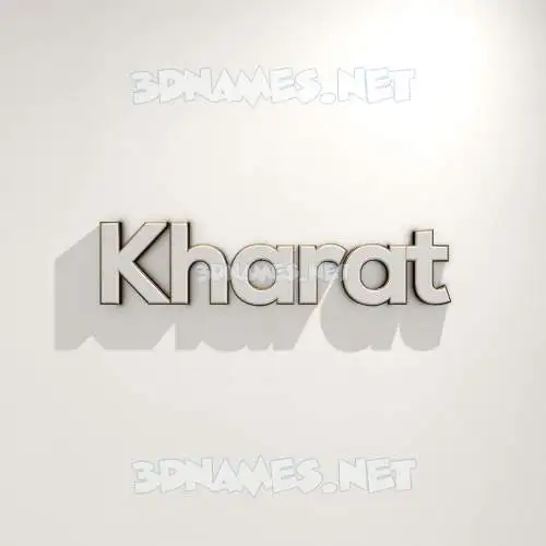 kharat in White Logo Warm style - 3D name wallpaper kharat in White Logo Warm style - 3D name wallpaper